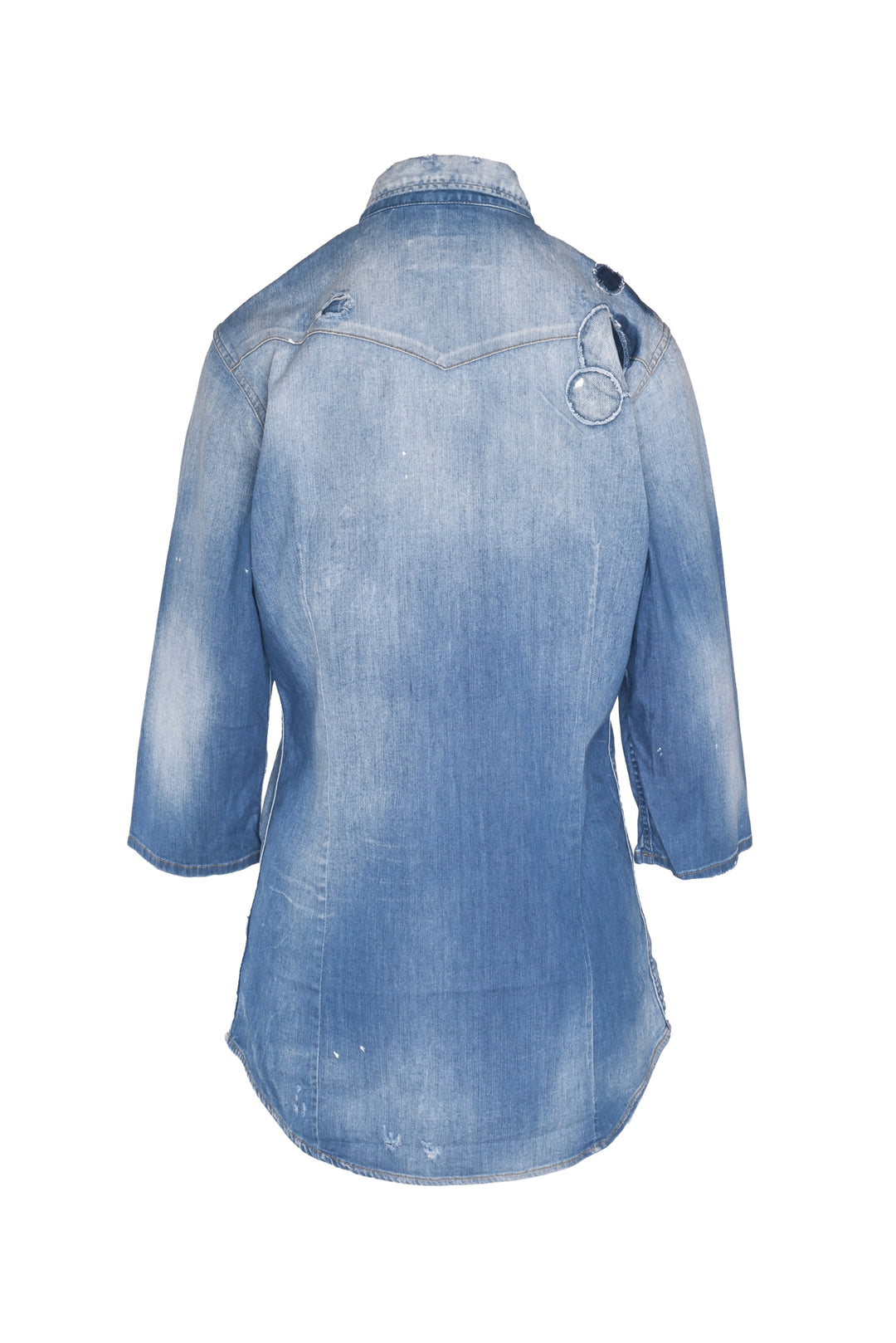 Alexander Mcqueen Size 48 2013 Denim Blouse
