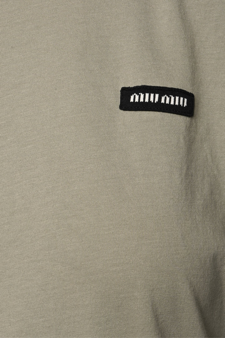 Miu Miu Size XS 2023 Logo Cotton Tank Top