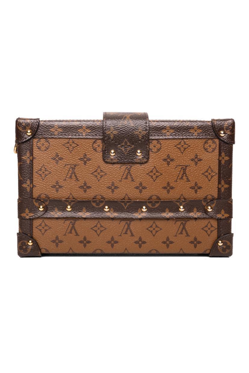 Louis Vuitton 2018 Monogram Reverse Canvas Petite Malle Crossbody