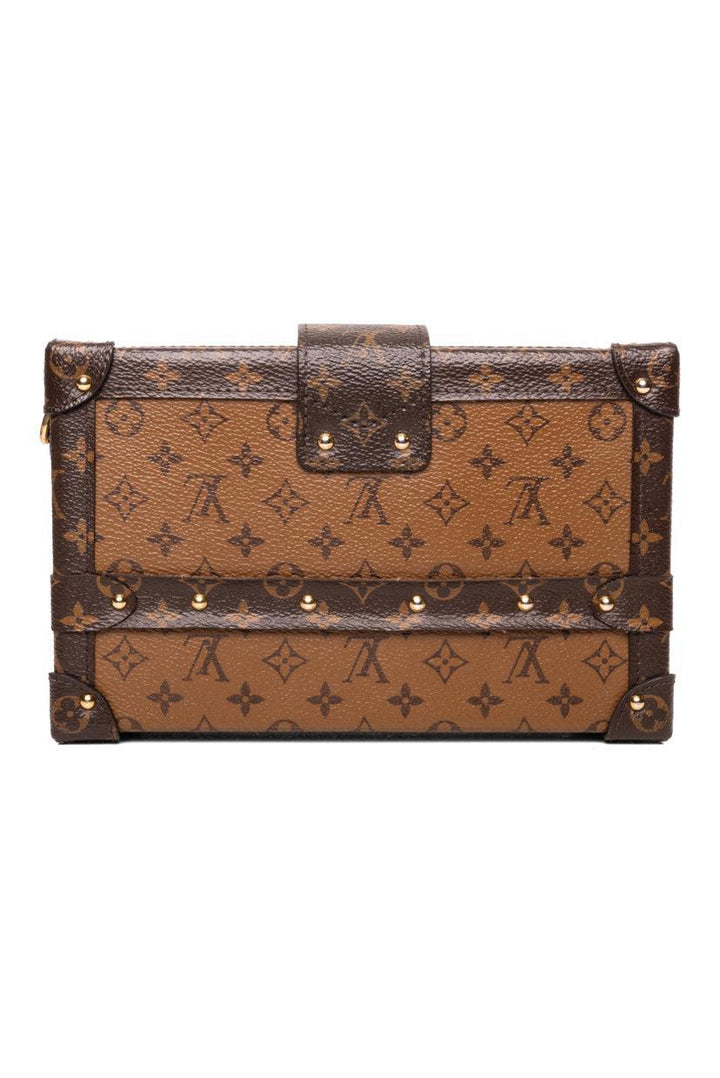 Louis Vuitton 2018 Monogram Reverse Canvas Petite Malle Crossbody