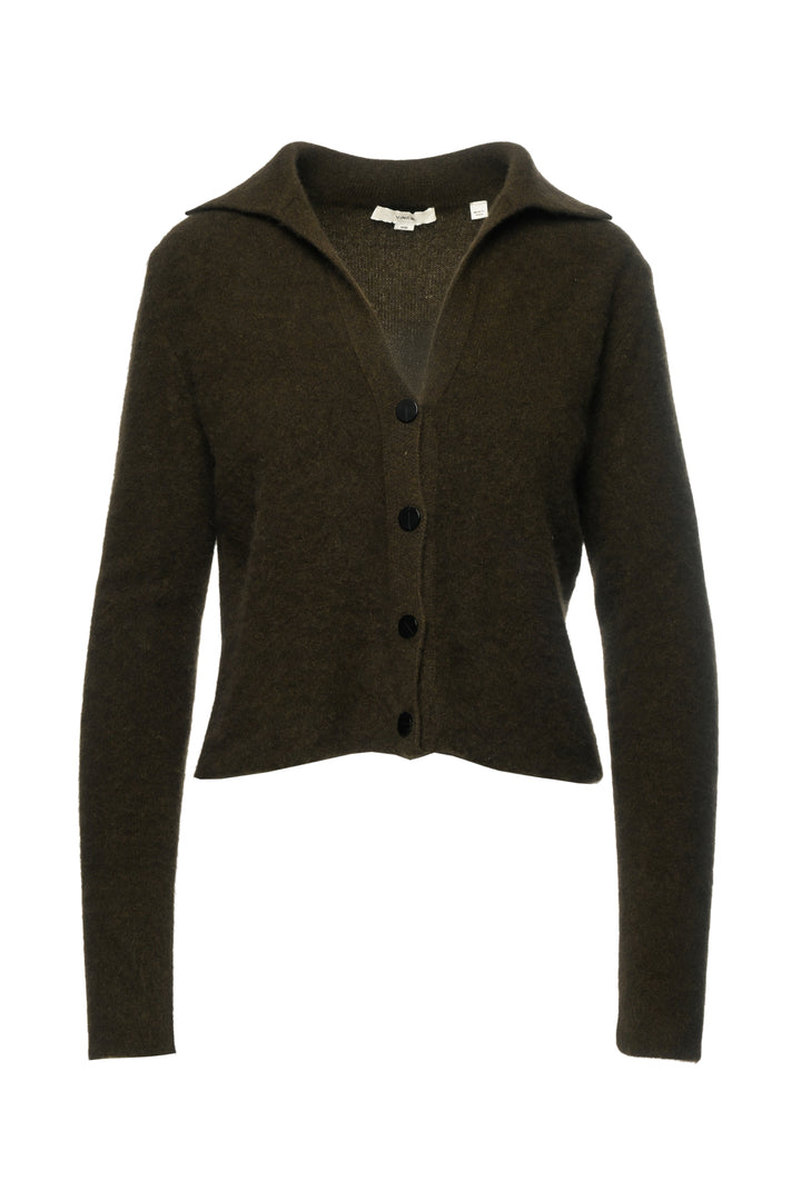 Vince Size M Plush Cashmere Polo Buttoned Cardigan