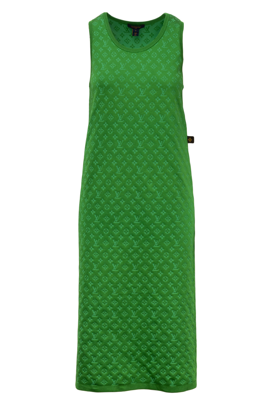 Louis Vuitton Size S Monogram Jacquard Silk-Blend Dress