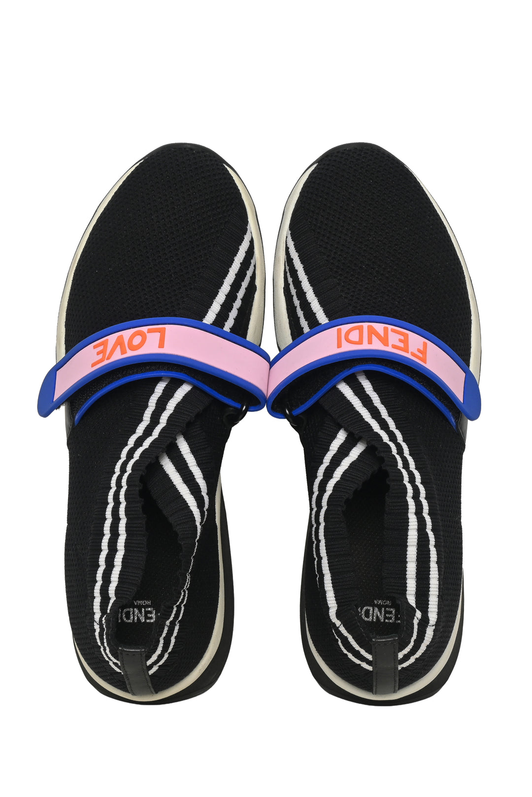 Fendi Size 36.5 Fendi Love Rockoko Knit Sneaker