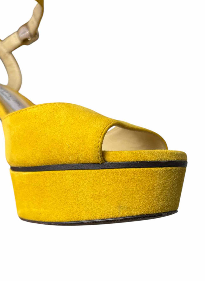 Jimmy Choo Size 37 Platform Suede Sandals