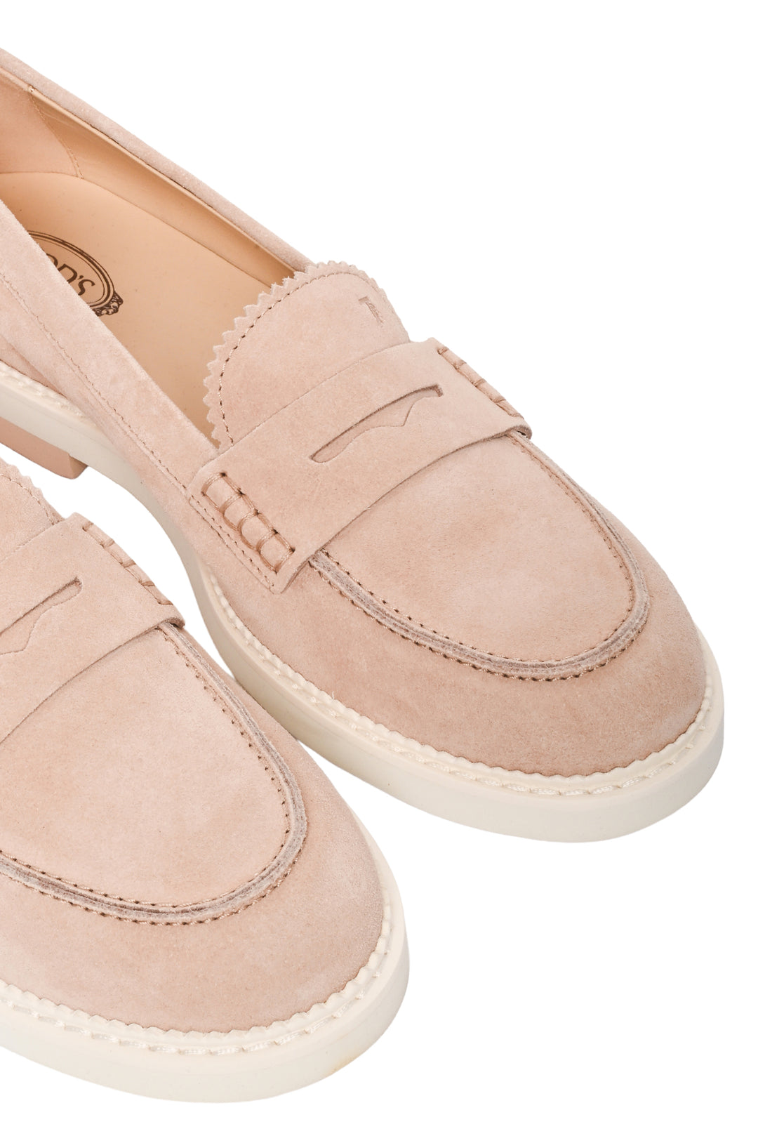 Tod's Size 39 Suede Penny Loafers