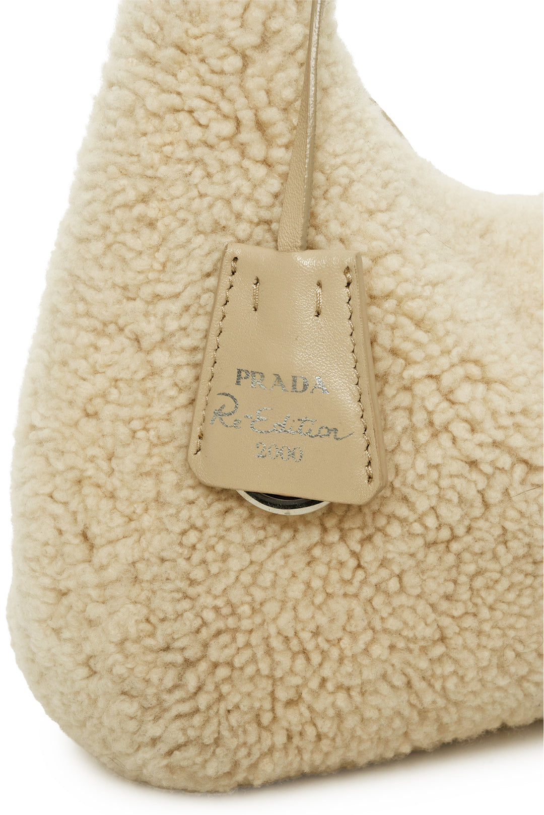 Prada Shearling Mini Re-Edition 2000 Shoulder Bag