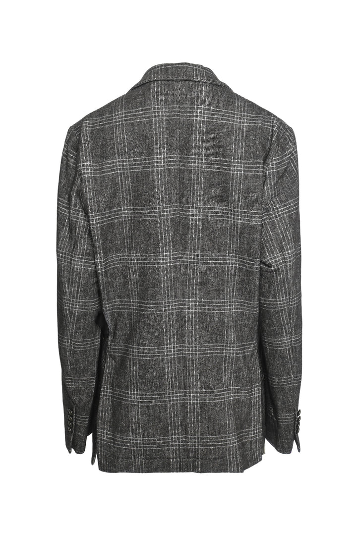 Circolo Size 40 Men's Plaid Cotton Blazer