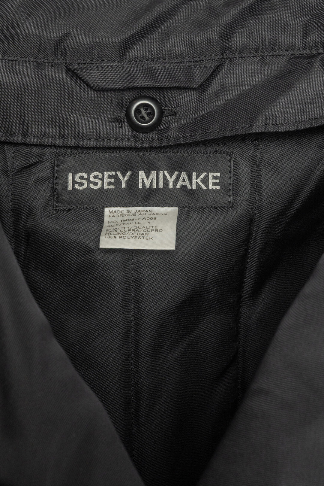 Issey Miyake Size 4 Midi Cupro Coat Coat