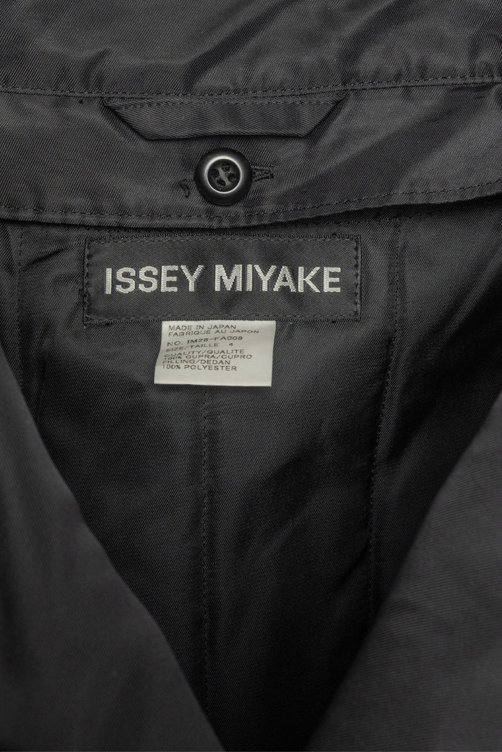 Issey Miyake Size 4 Midi Cupro Coat Coat