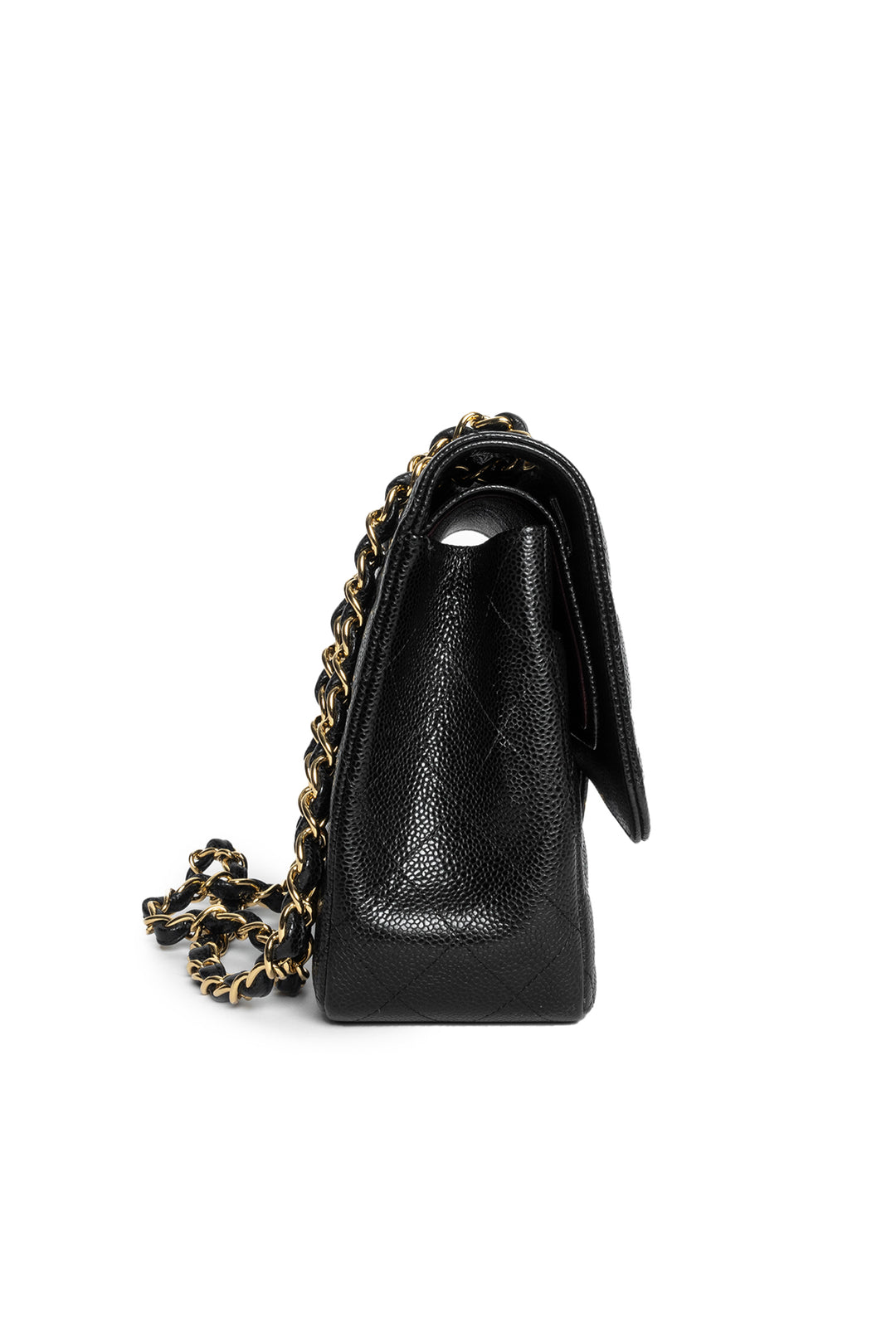 Chanel 2013-14 Caviar Leather Jumbo Classic Flap Bag