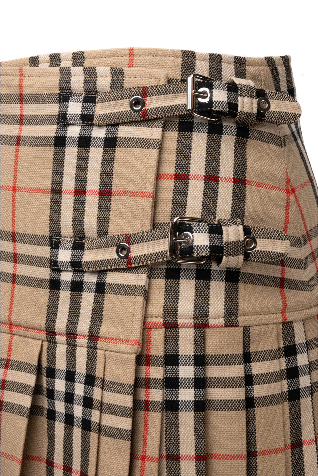 Burberry Size 2 Wool Check Mini Kilt
