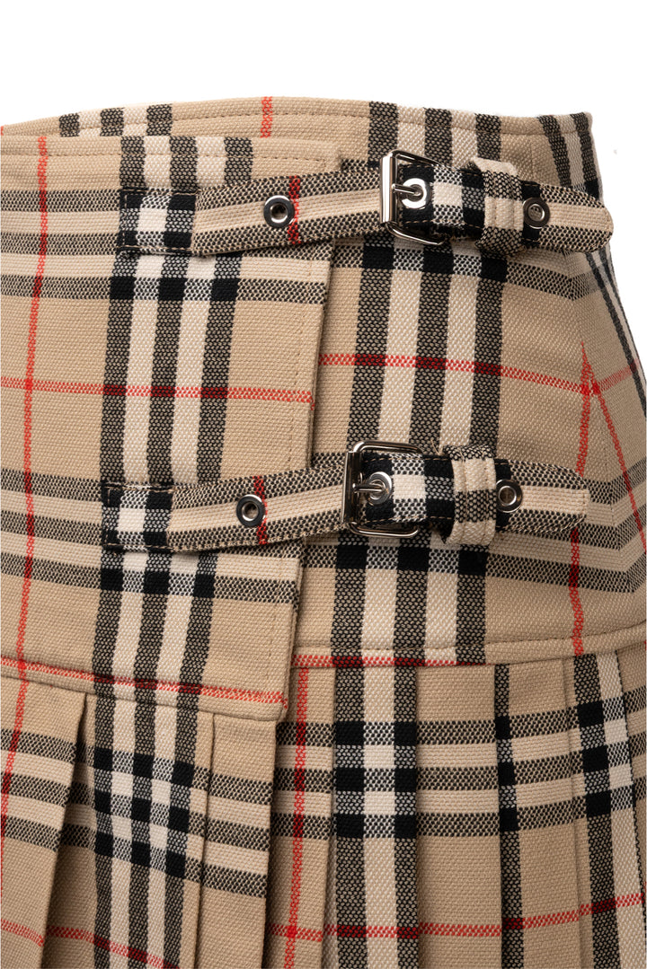 Burberry Size 2 Wool Check Mini Kilt