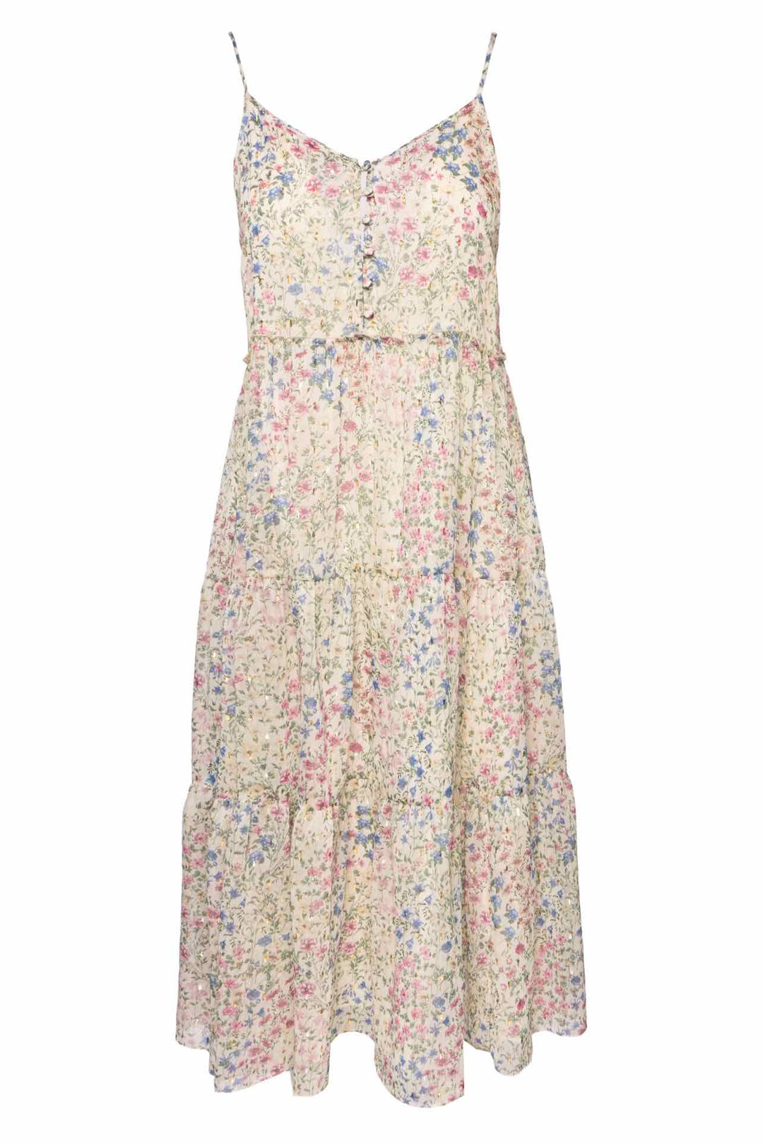 R13 Size S Midi Tiered Slip Dress