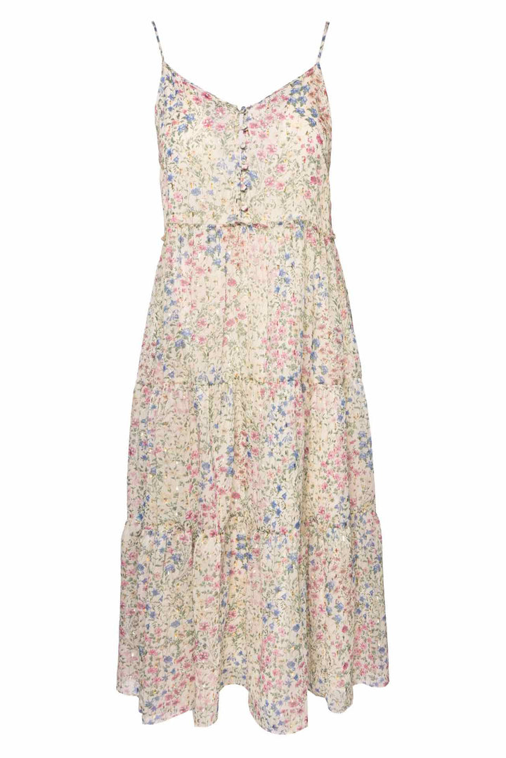 R13 Size S Midi Tiered Slip Dress