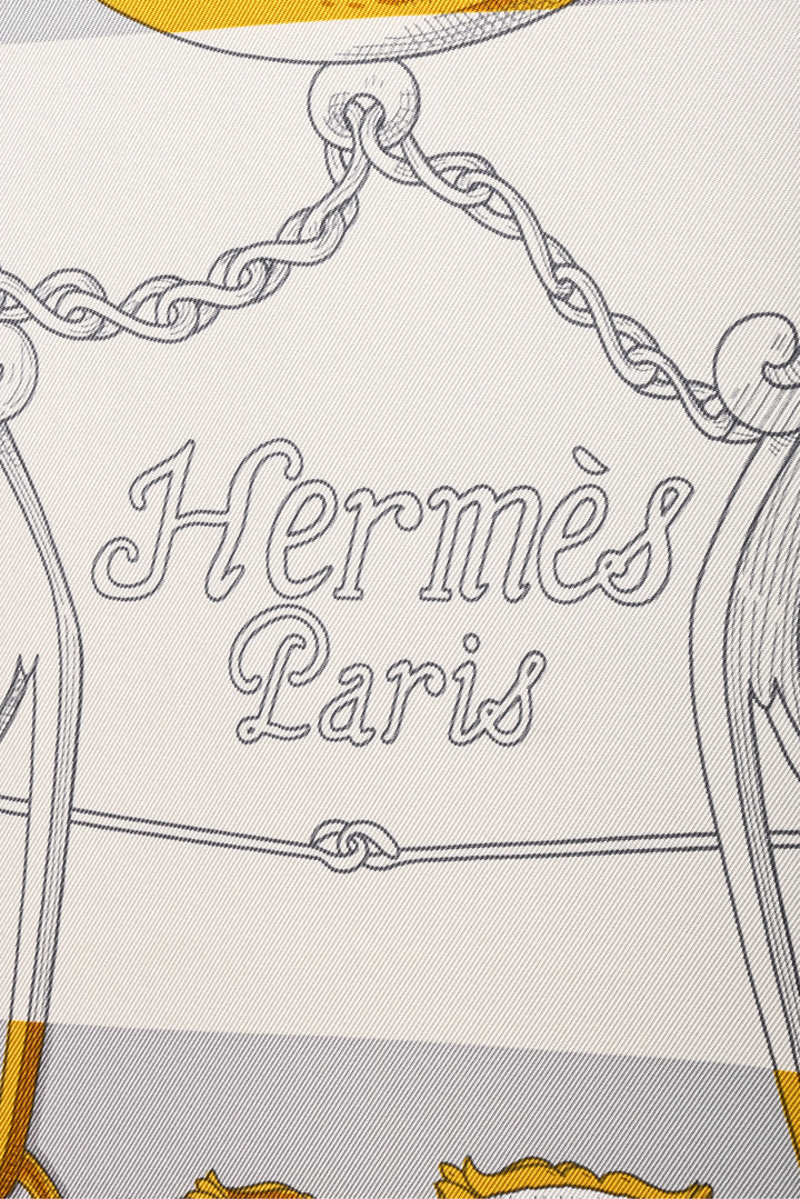 Hermes L'Instruction du Roy Bayadere Silk Scarf