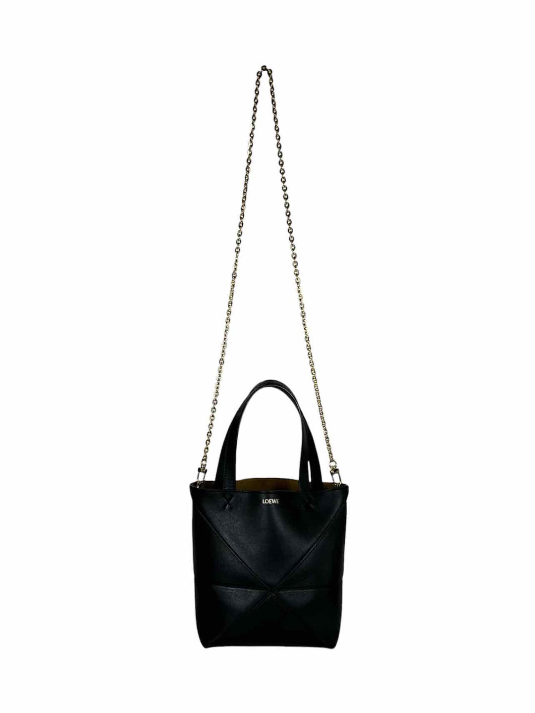 Loewe Mini Puzzle Fold Leather Tote Bag