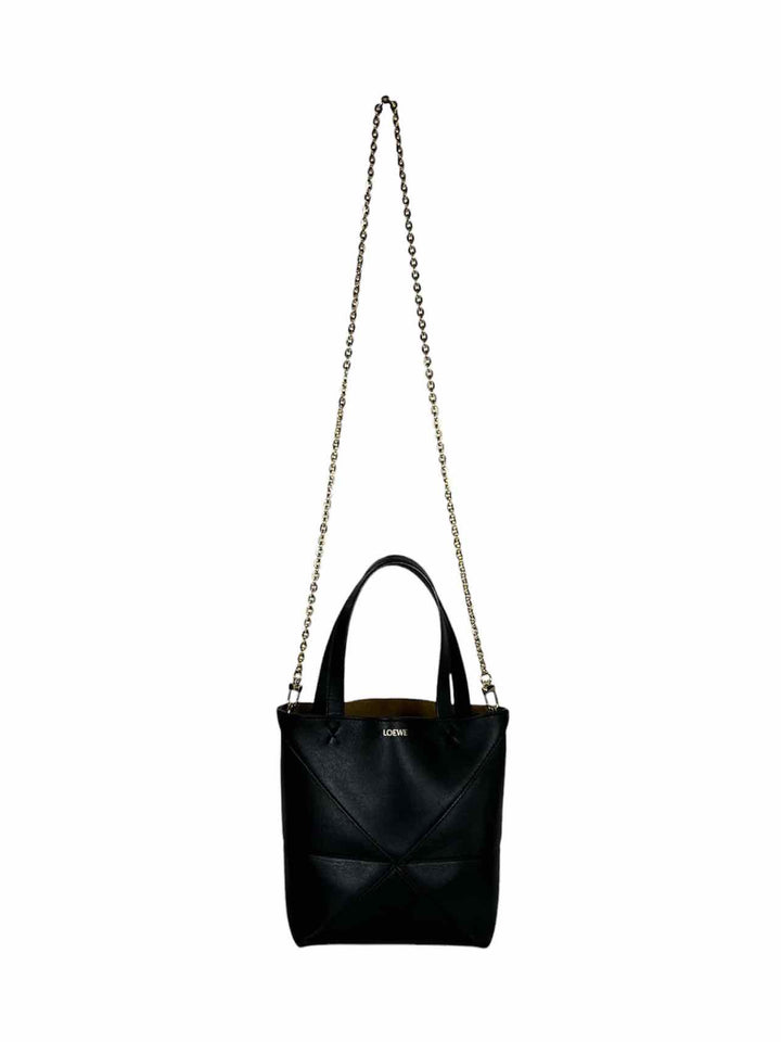 Loewe Mini Puzzle Fold Leather Tote Bag