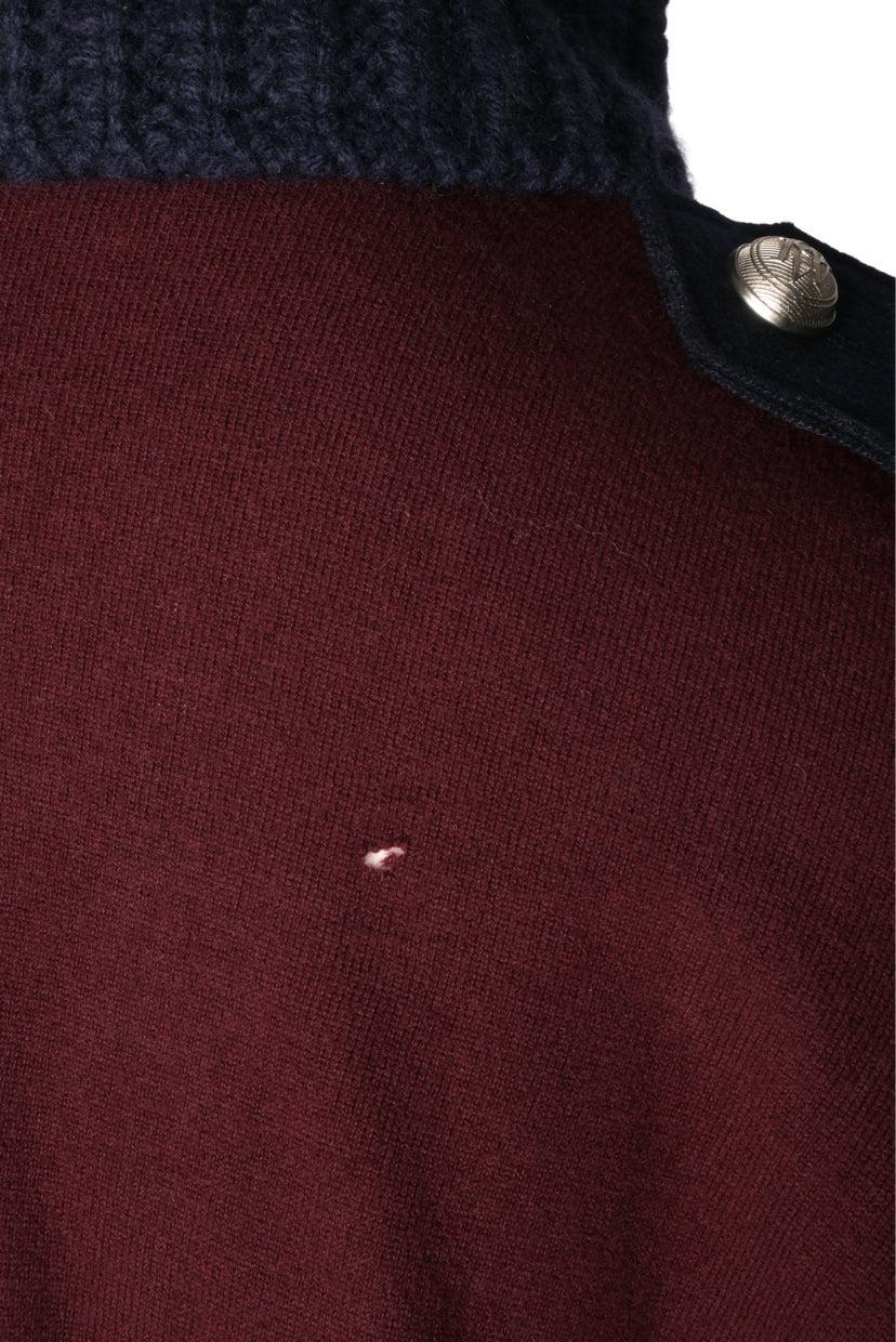 Alexander Mcqueen Size XS Cowl Neck Wool & Cashmere Blend Sweater