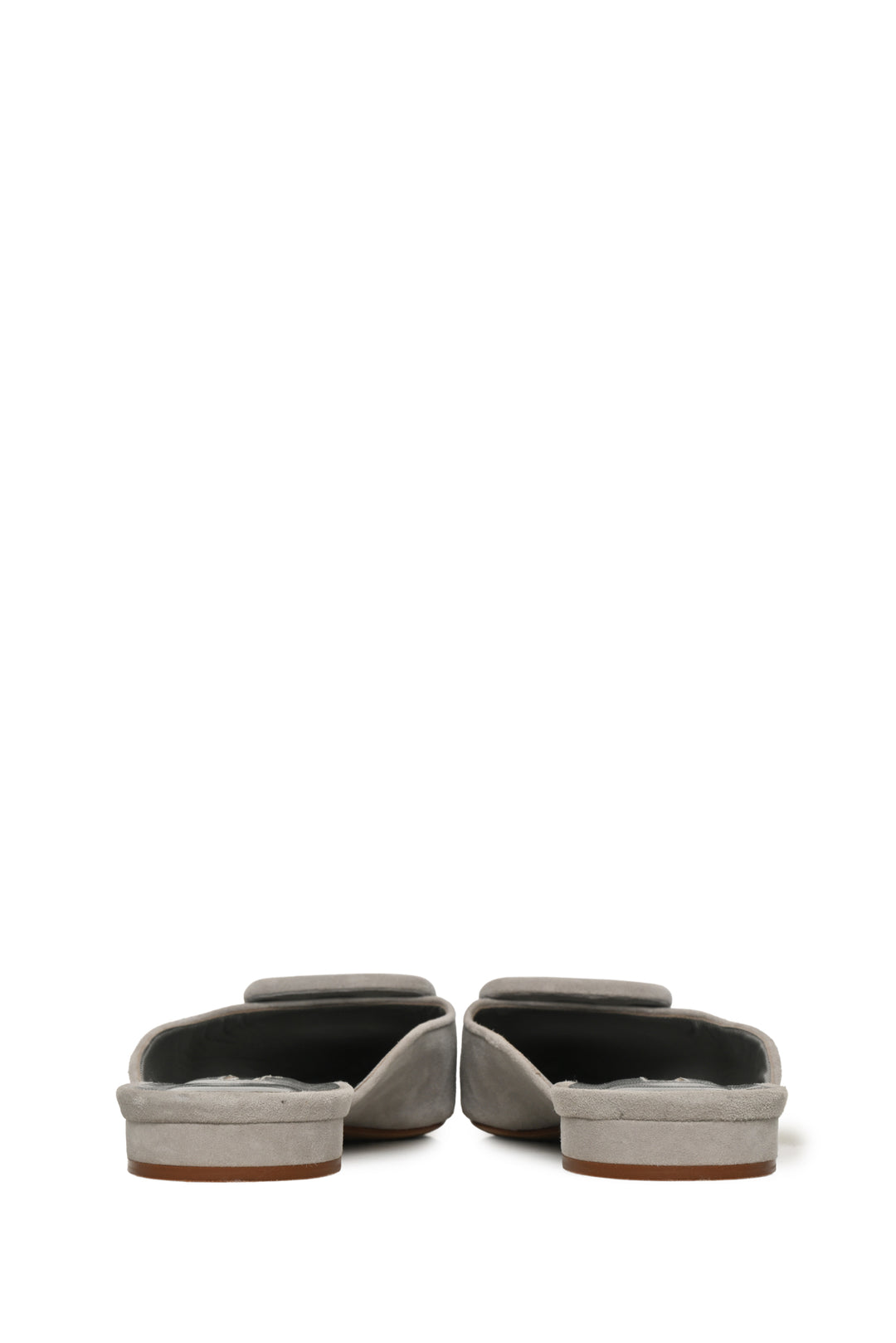 Manolo Blahnik Size 39.5 Maysale Suede Mules