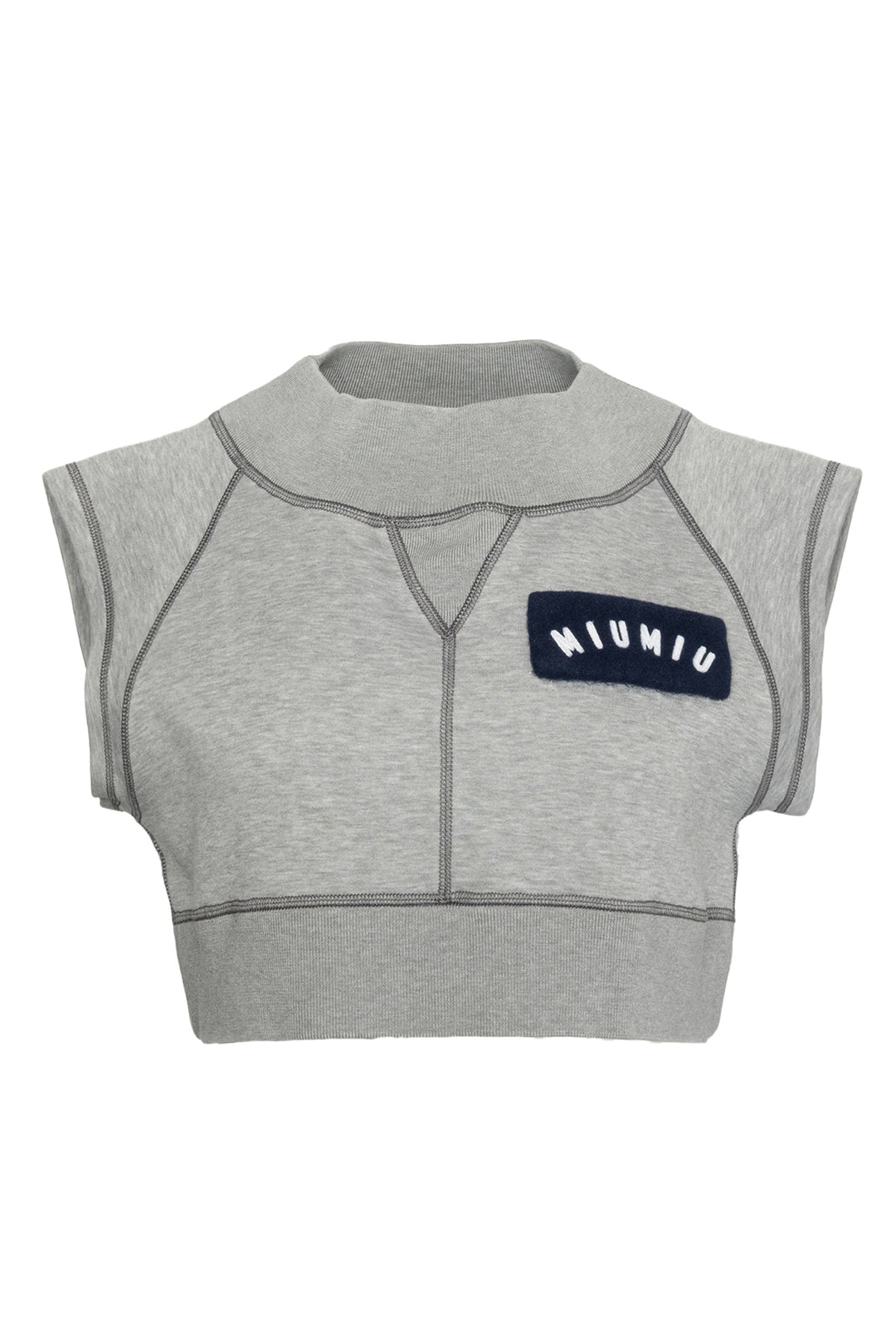 Miu Miu Size S 2020 Cotton Fleece Crop Tops