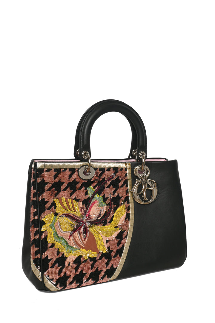 Dior 2015 Embroidered Calfskin Diorissimo Tote