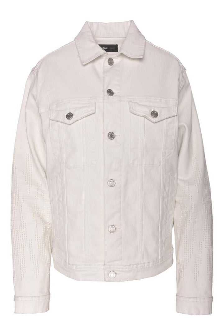 Purple Brand Size M Men's Coated Denim Jacket