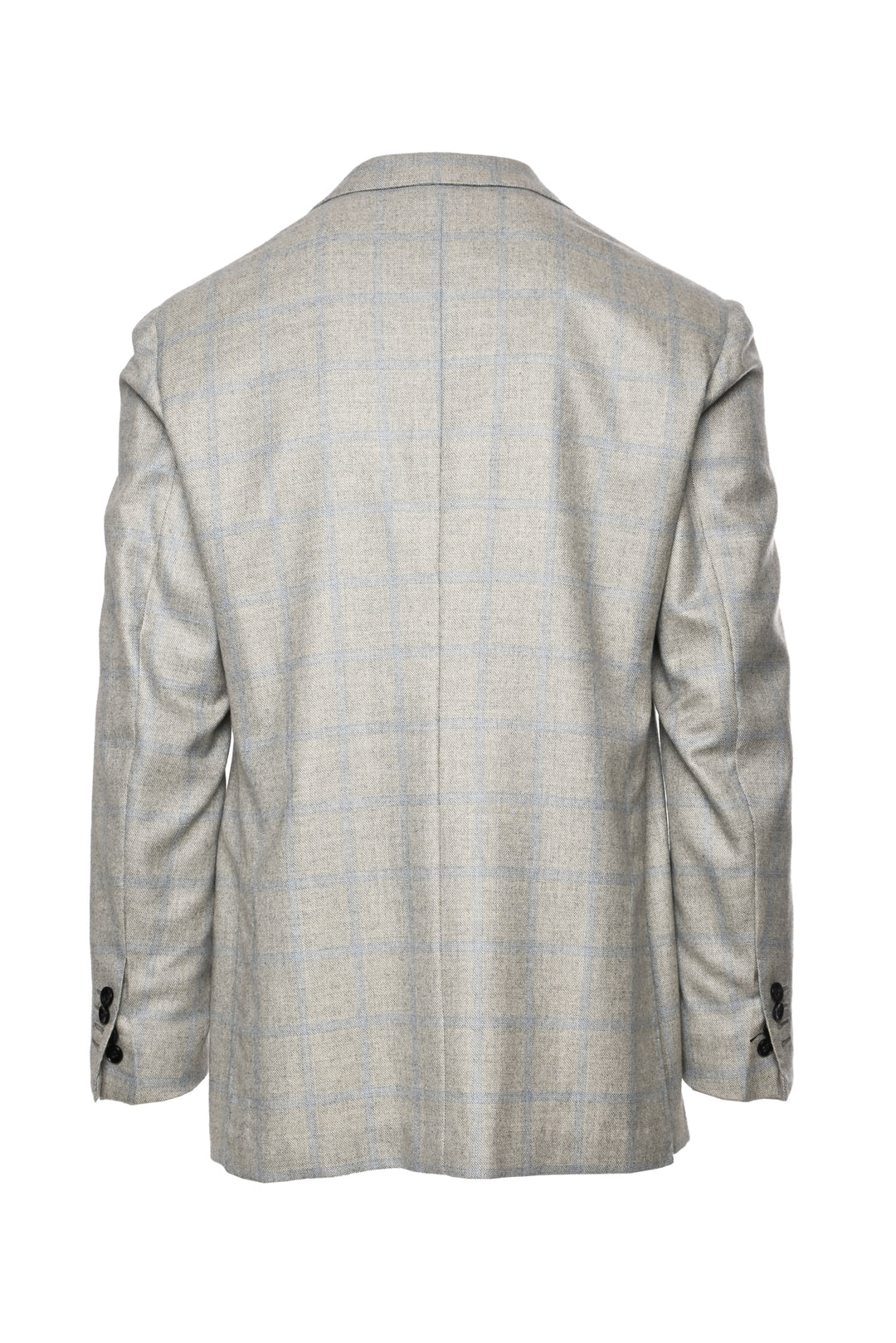 Kiton Size 42 Men's Checked Cashmere 3 Button Blazer