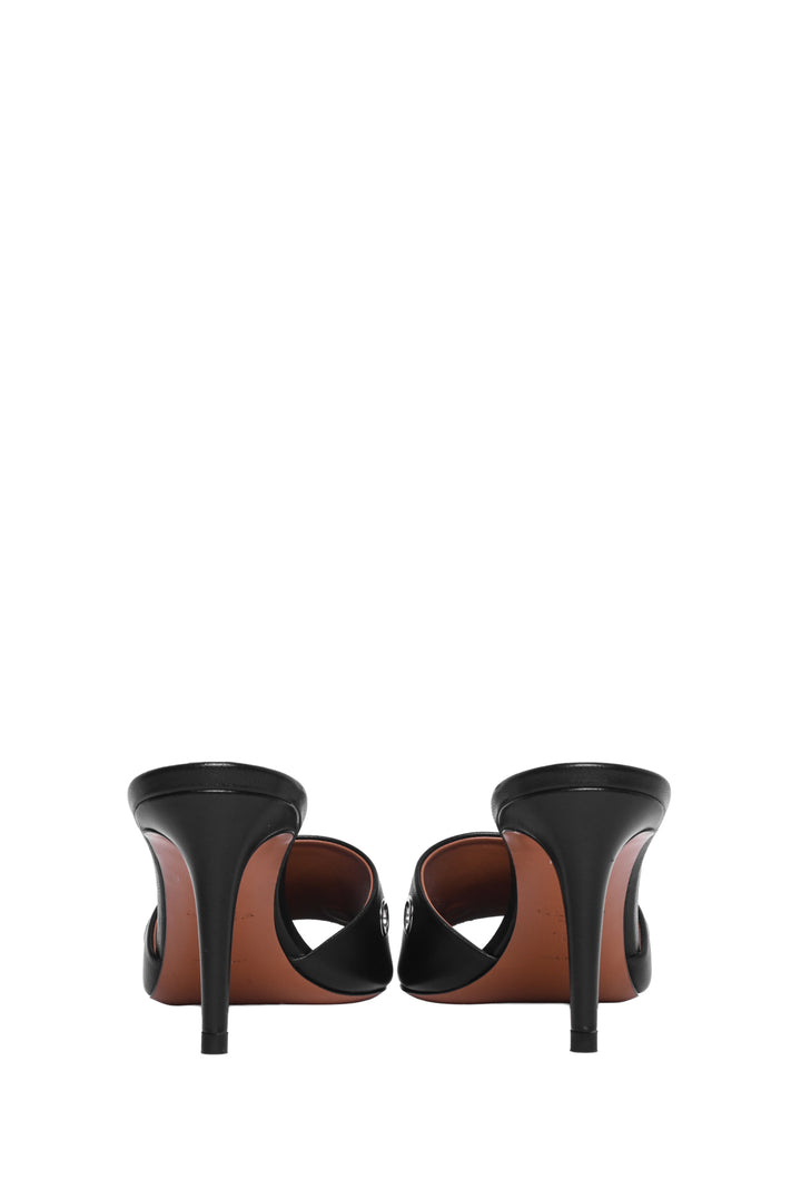 Alaia Size 38.5 Oeillets Grommets Leather Sandals