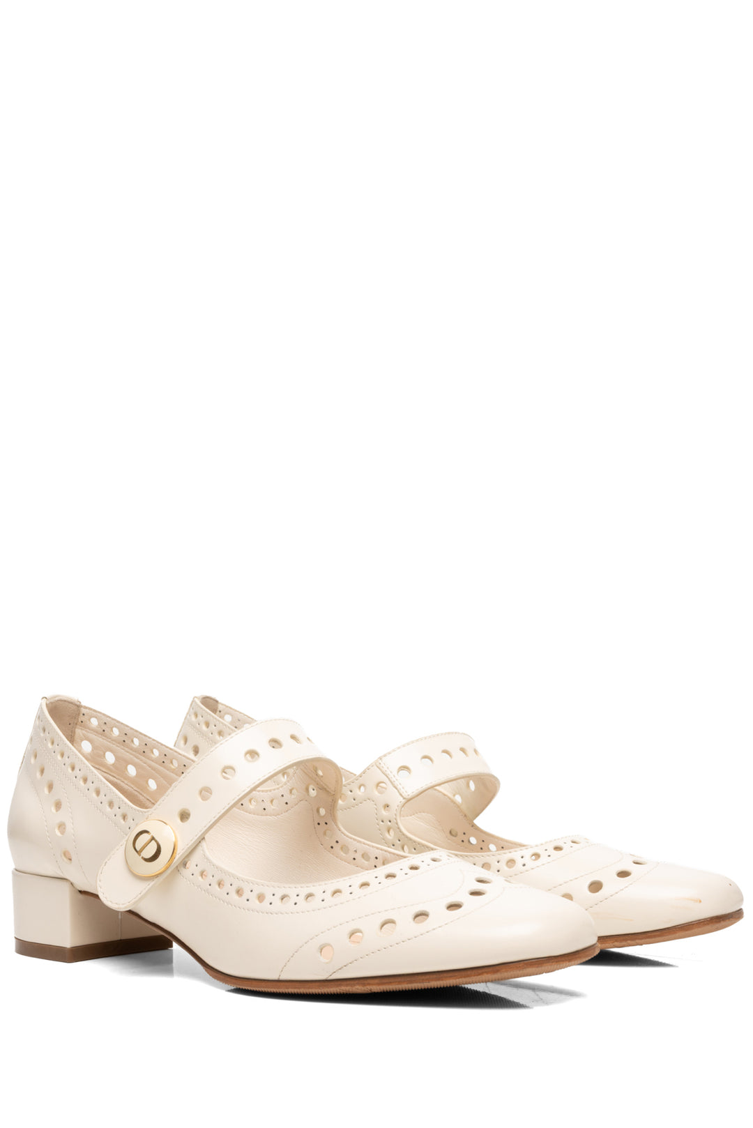 Christian Dior Size 35.5 Teddy D Mary Jane Pumps