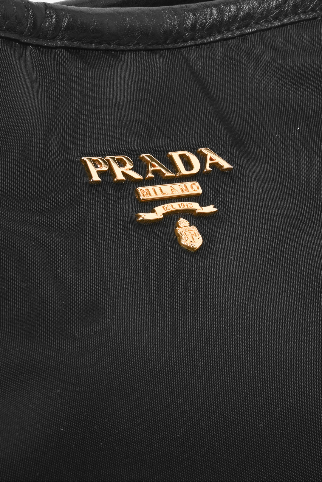 Prada Tessuto Nylon & Leather Buckle Tote