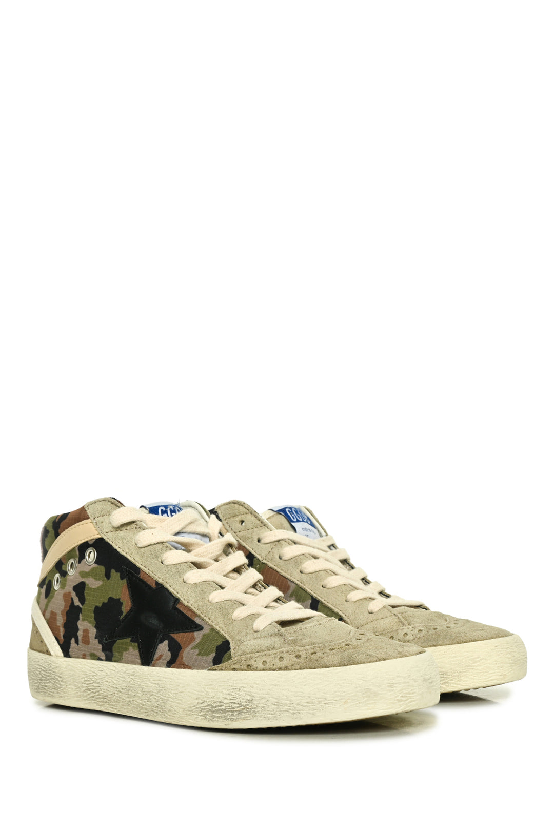 Golden Goose Size 38 Camouflage Mid Star Sneaker