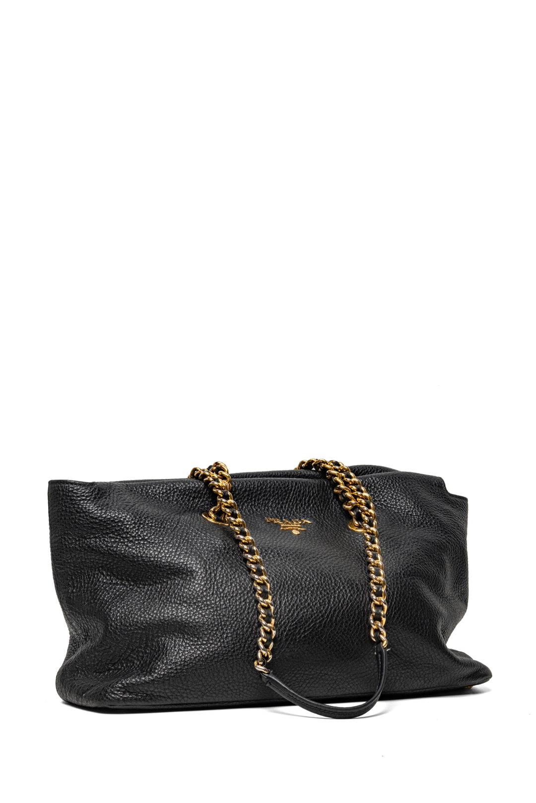Prada Grained Leather Chain Strap Shoulder Bag