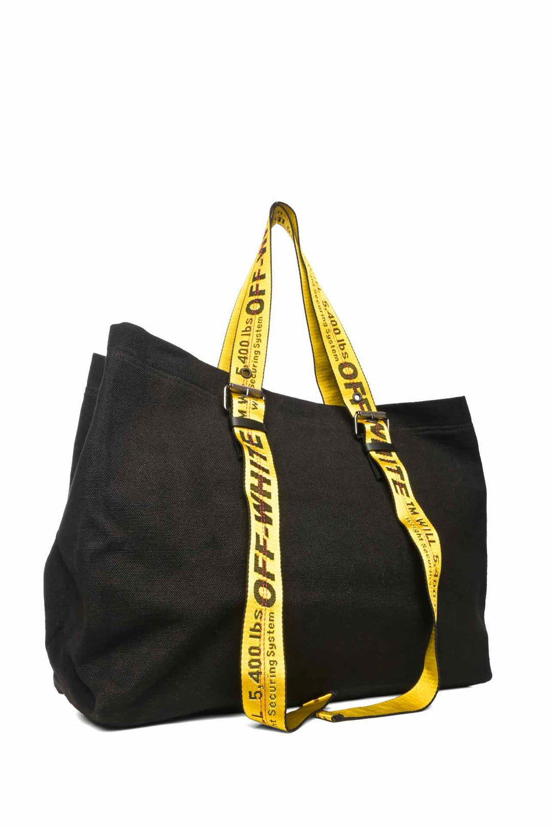 Off White Canvas Industrial Tote