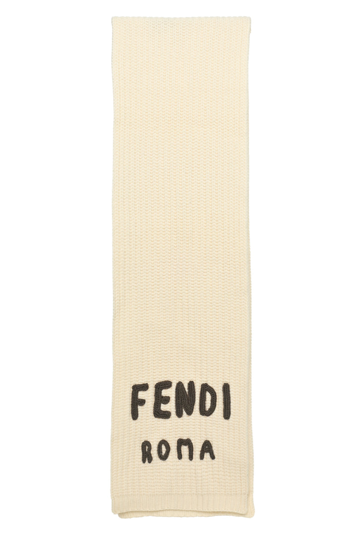 Fendi Roma Wool Knit Scarf