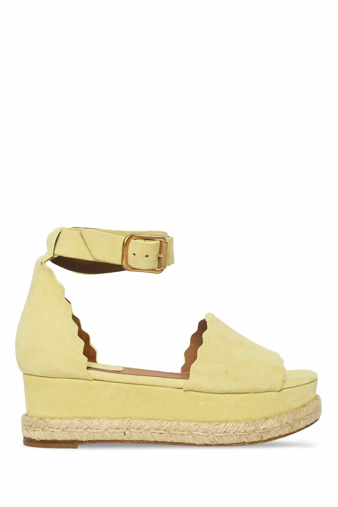 Chloe Size 36 Suede Lauren Espadrille Sandals