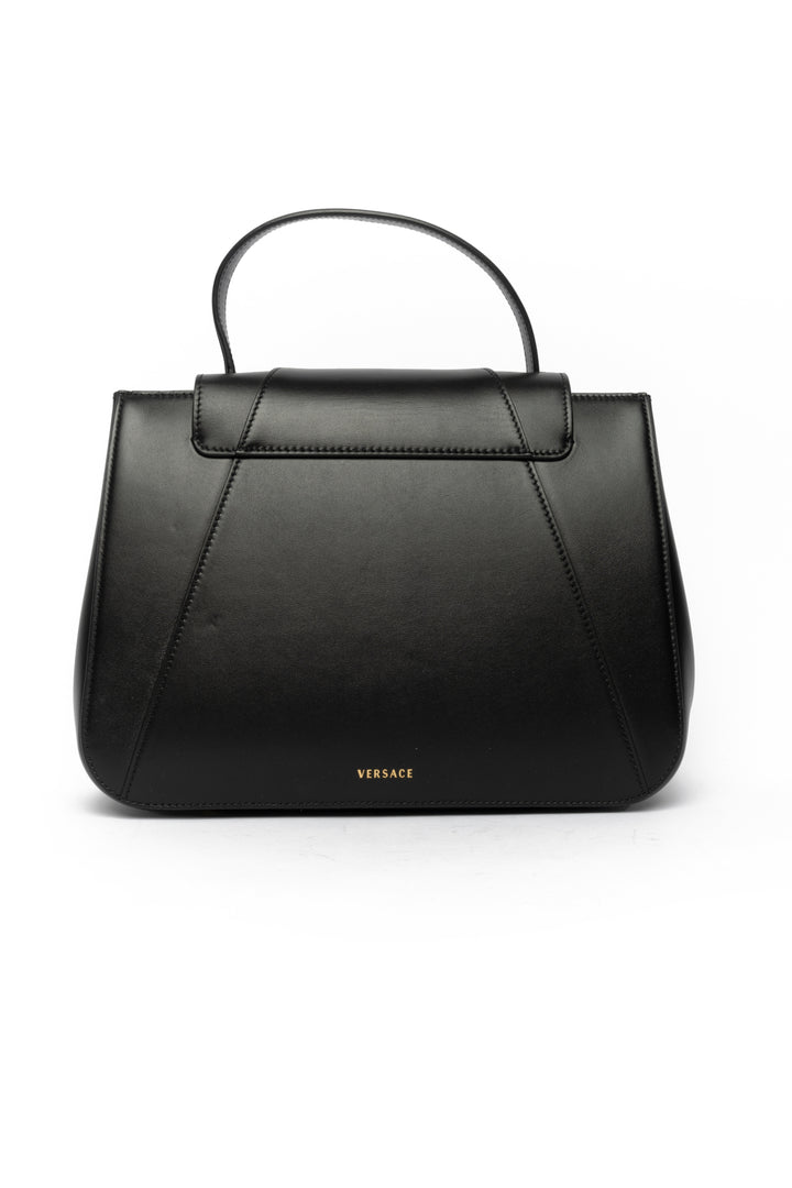 Versace Virtus Calf Leather Top Handle Bag