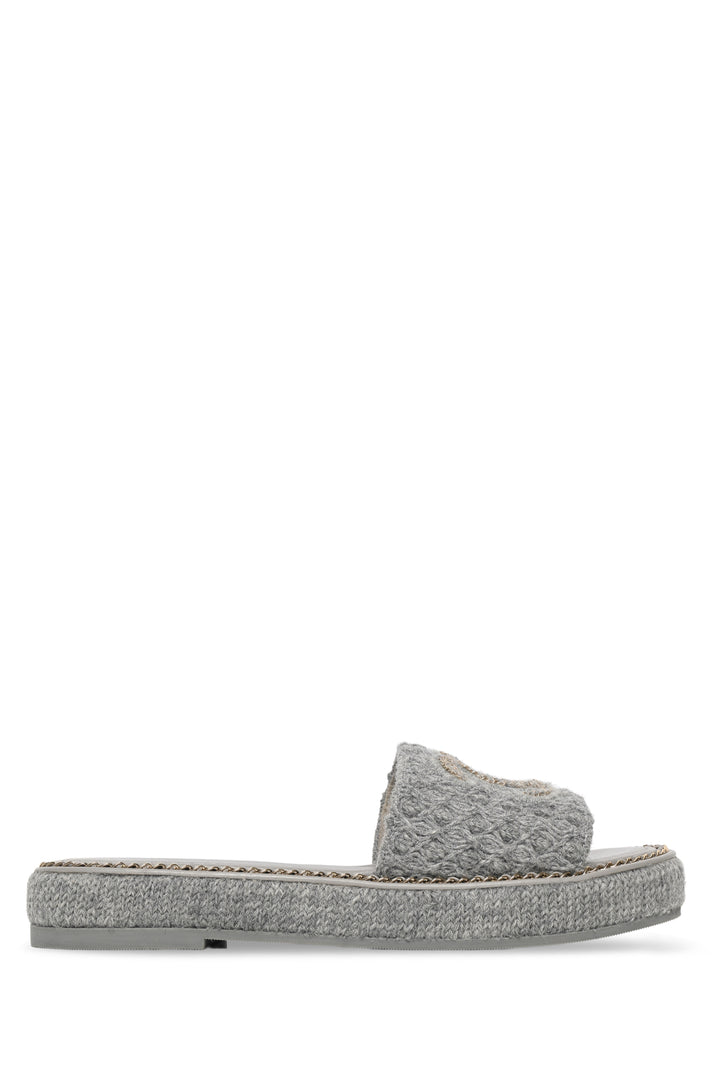 Chanel Size 37 Chain CC Slide Sandals