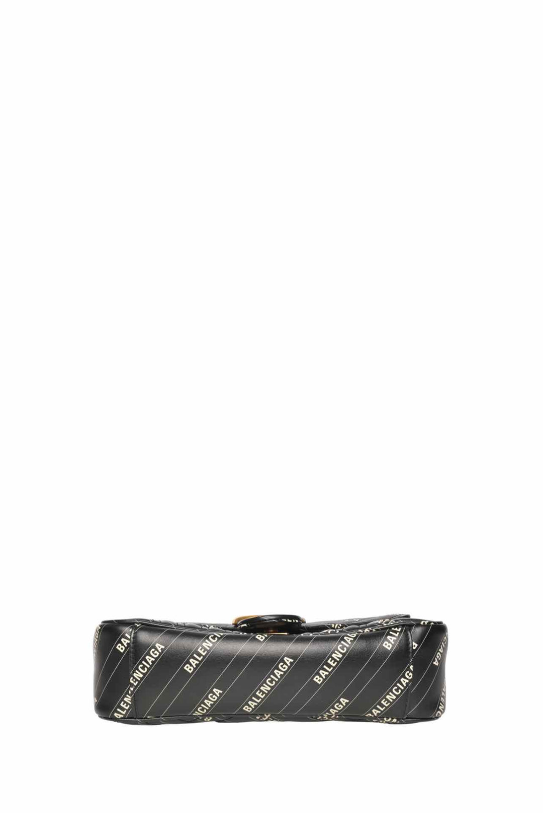 Gucci x Balenciaga Calfskin Matelasse Logo Print Small GG Marmont Shoulder Bag