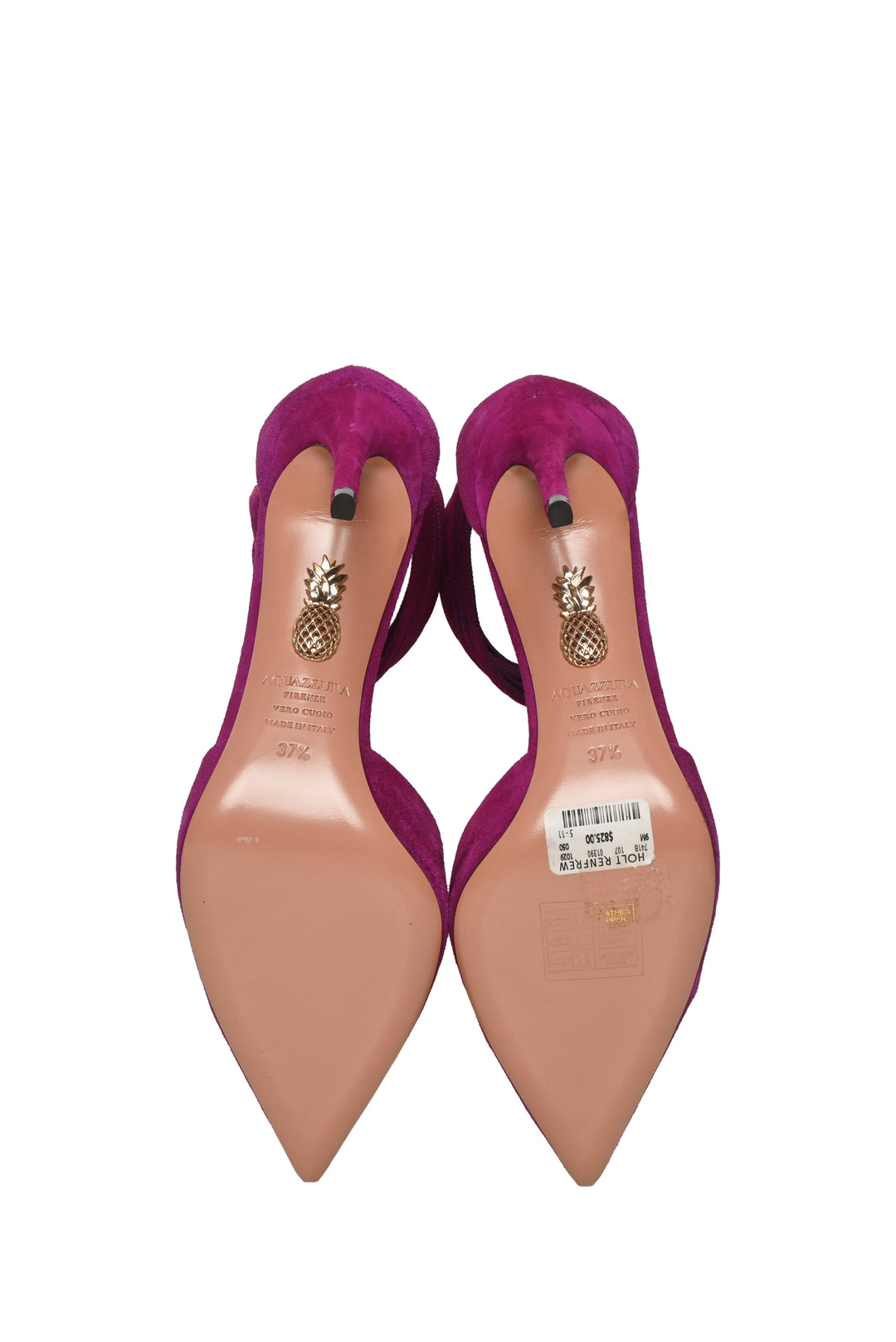 Aquazzura Size 37.5 Suede Casablanca Pumps