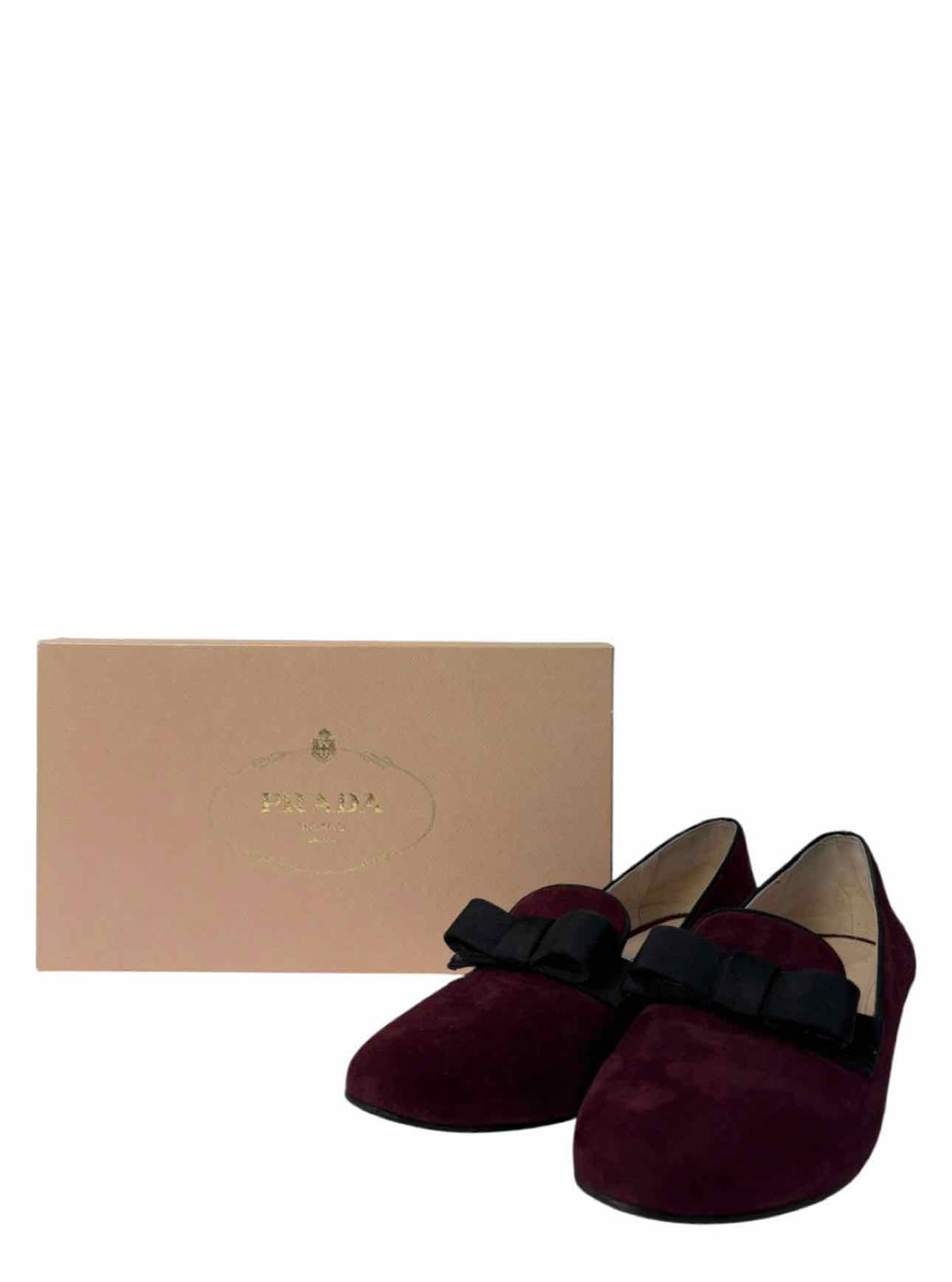 Prada Size 42 Suede Loafers