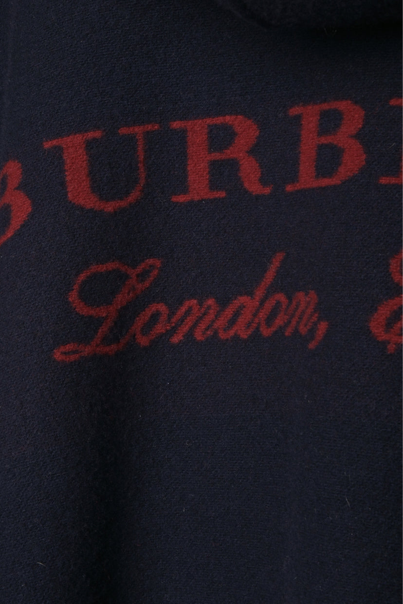 Burberry Size OS Back Logo Hooded Cape