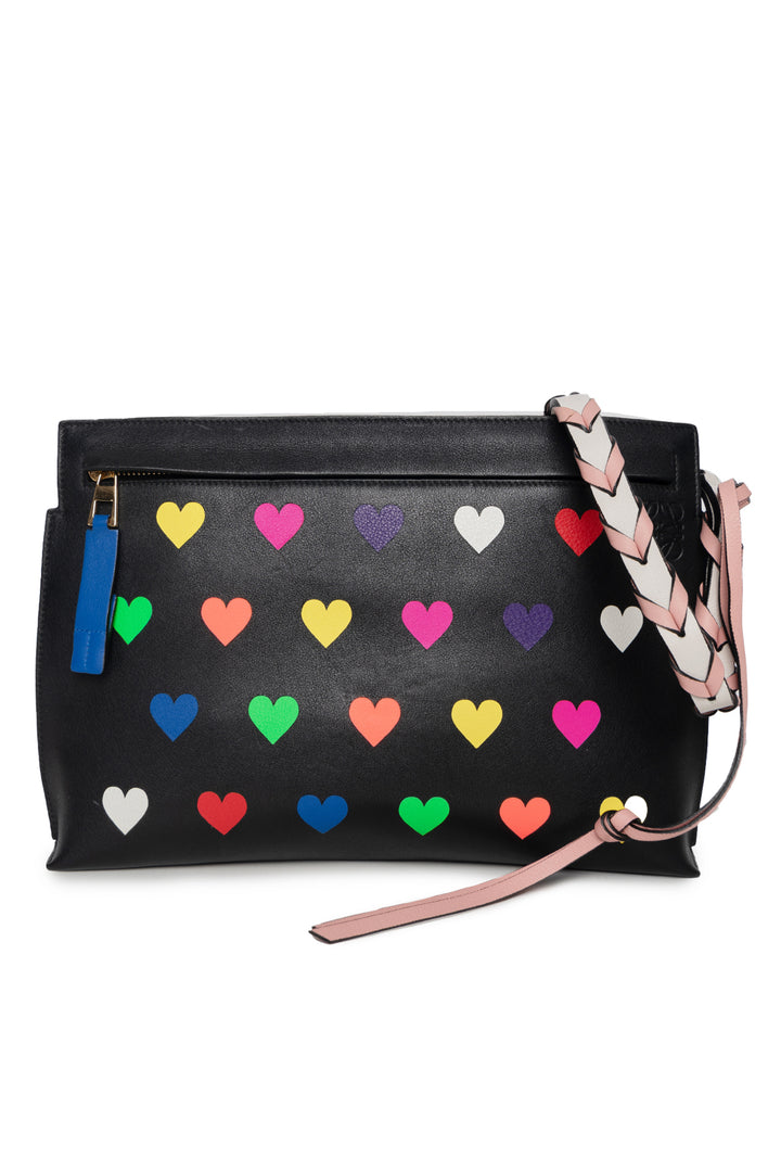 Loewe T Pouch Hearts Crossbody Bag