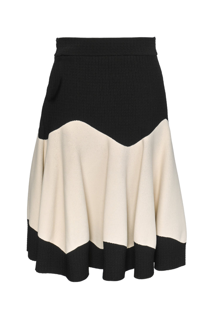 Alexander Mcqueen Size M Color Block Knee Length Skirt