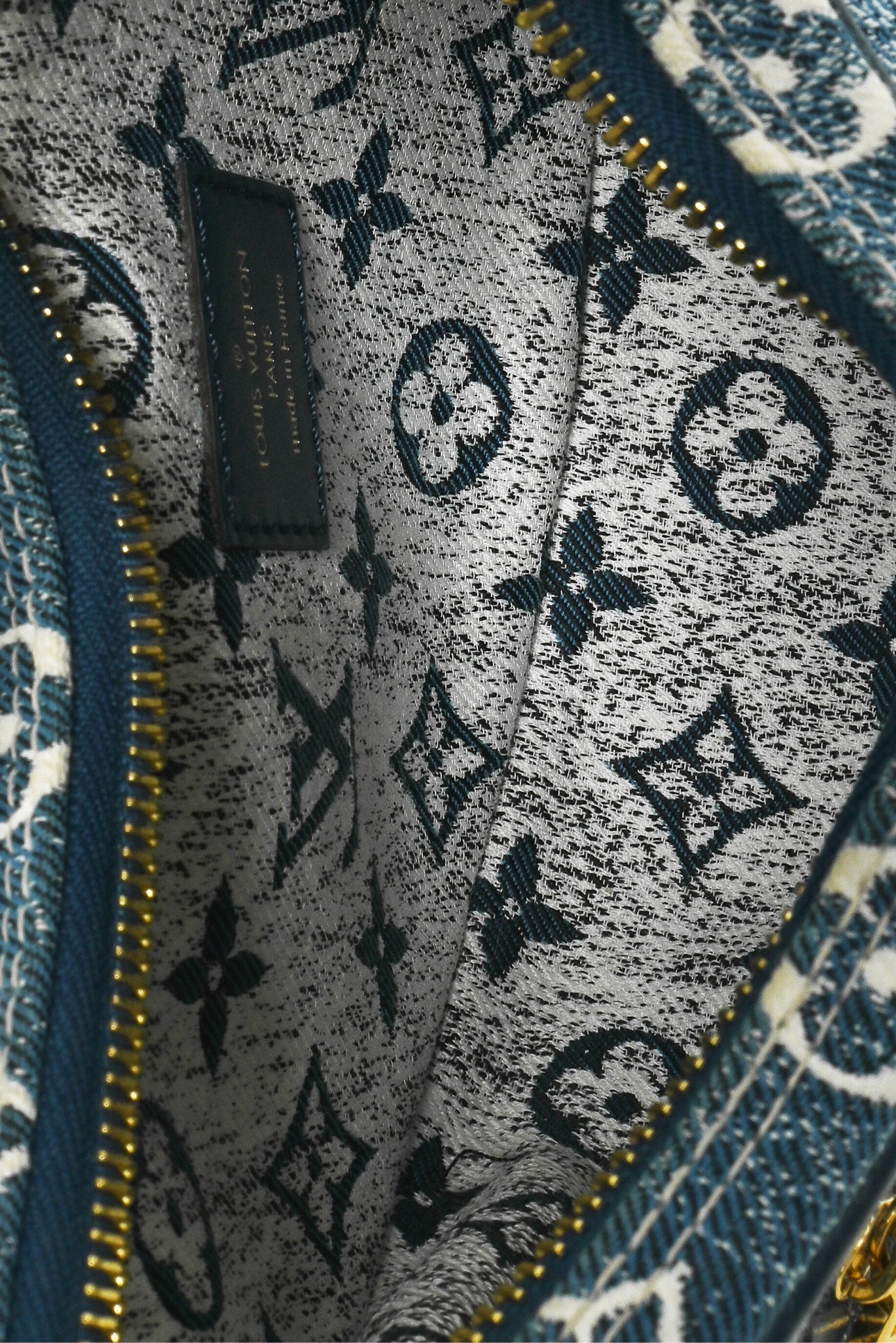 Louis Vuitton 2022 Monogram Jacquard Denim Loop Shoulder Bag