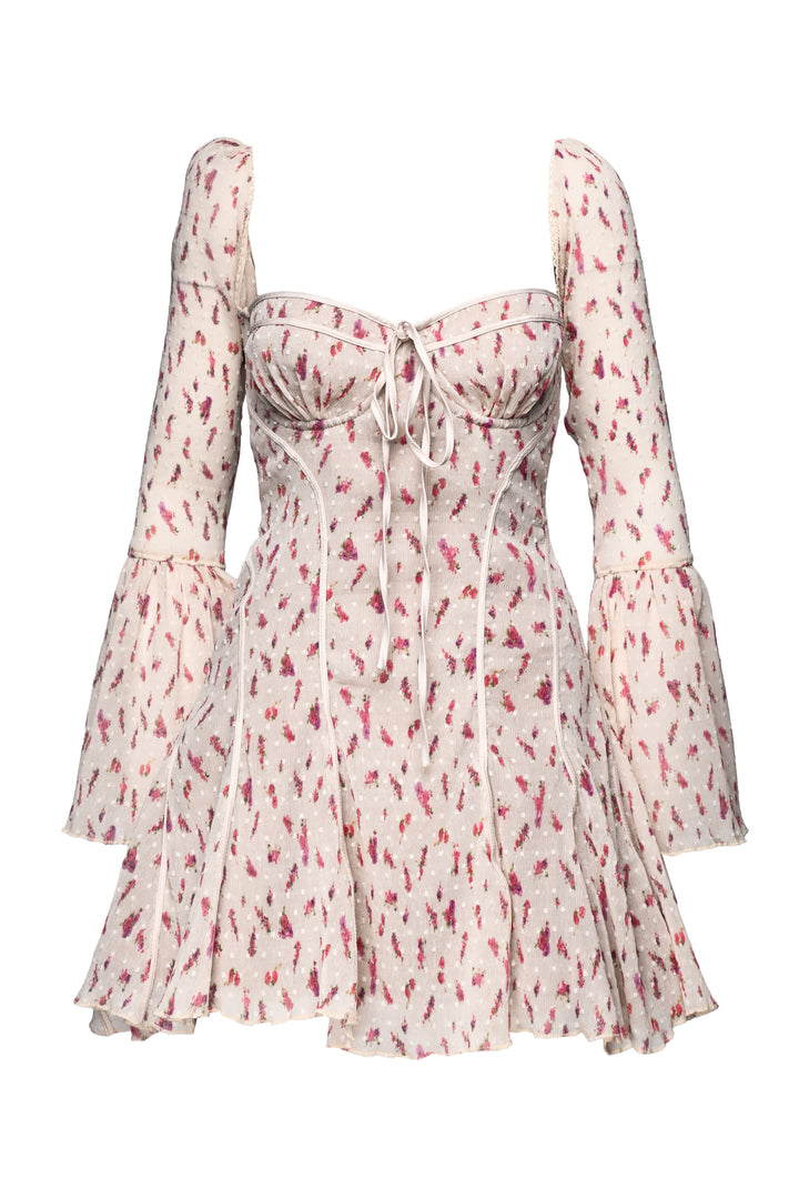 House Of CB London Size S Fuller Cup Mini Floral Dress