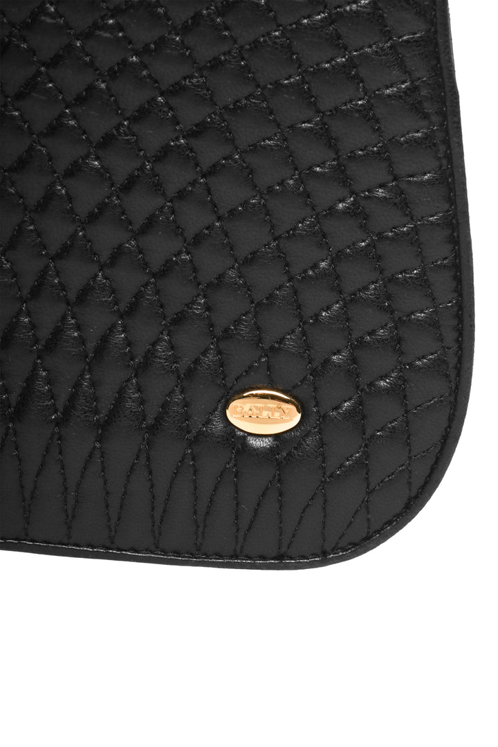 Bally Vintage Quilted Leather Top Handle Purse