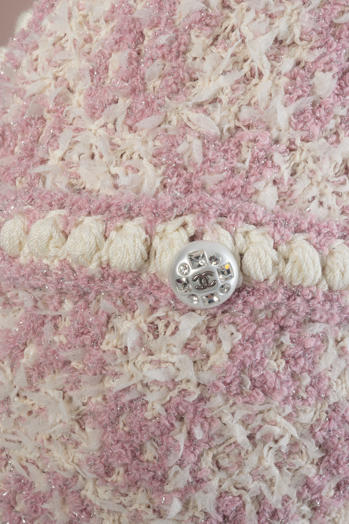 Chanel Size 34 2023 Patterned Metallic Tweed Vest