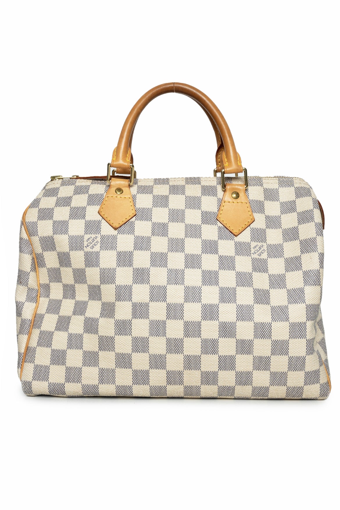 Louis Vuitton Speedy 30 in Damier Azur Handbag Authentic Pre owned Designer Handbags