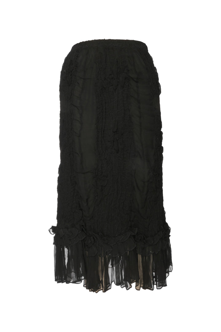 Heart Haat by Issey Miyake Size 2 Ruched Midi Skirt