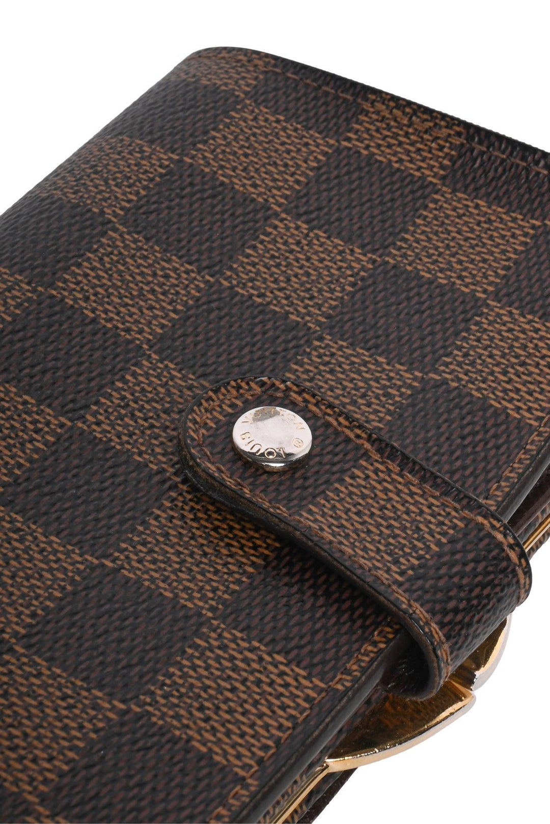 Louis Vuitton 2006 Damier Ebene French Purse Wallet